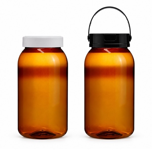 식품 라운드 광구 1,800ml 갈색