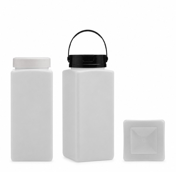 식품 사각 광구 1,800ml 백색