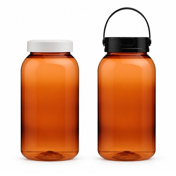 식품 라운드 광구 2,000ml 갈색