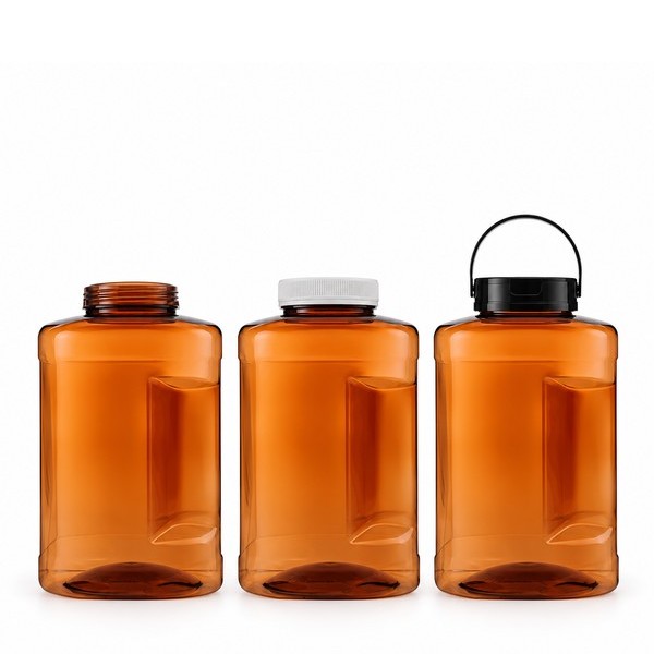 식품 사각 광구 4,500ml BB형 갈색
