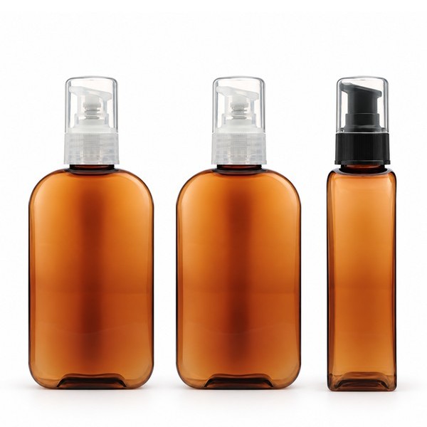에센스 펌프 150ml 사각 갈색