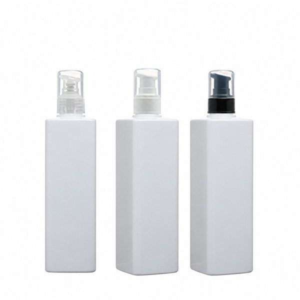 에센스 펌프 350ml 사각 백색