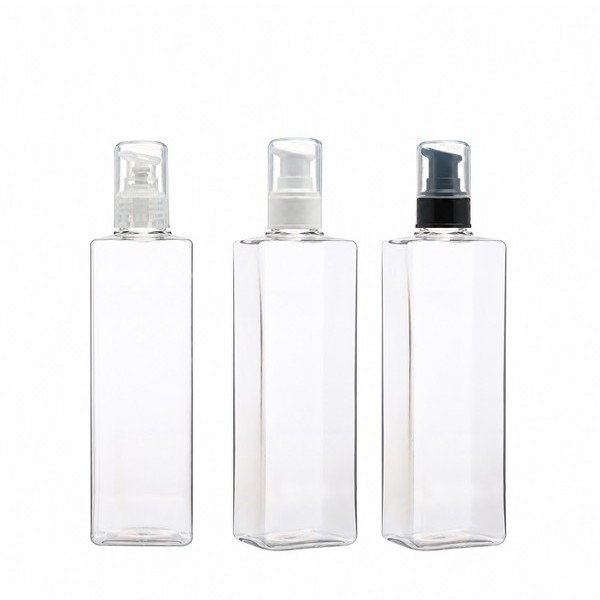 에센스 펌프 350ml 사각 투명