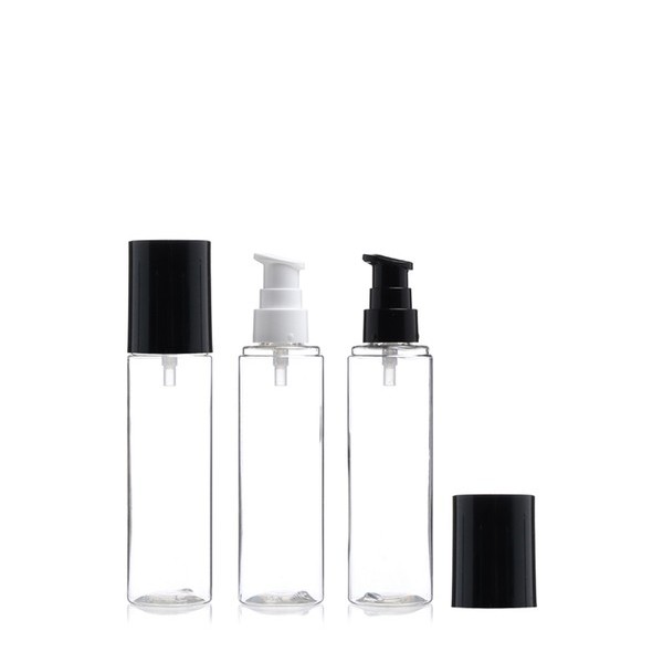 에센스 펌프 100ml 투명 검정오버캡