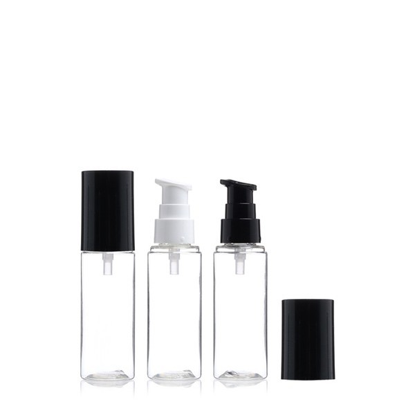 에센스 펌프 50ml 투명 검정오버캡