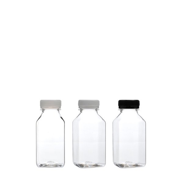 쥬스음료 250ml 둥근 사각 투명