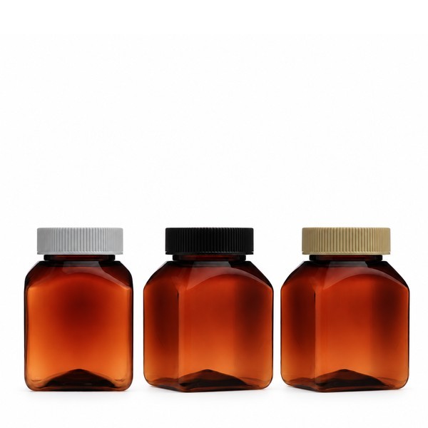 기본캡 120ml 사각 갈색