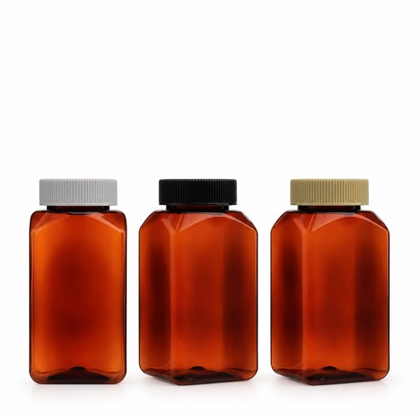 기본캡 200ml 사각 갈색