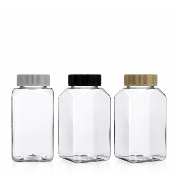 기본캡 200ml 사각 투명