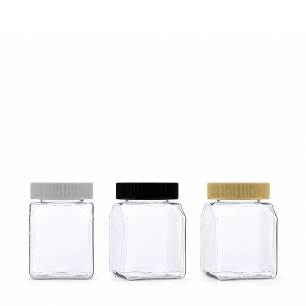 기본캡 300ml 사각 투명