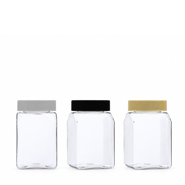 기본캡 350ml 사각 투명