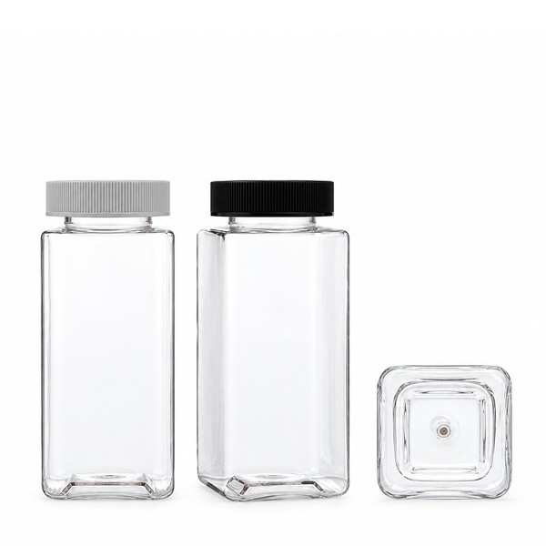 기본캡 500ml 롱 사각 투명