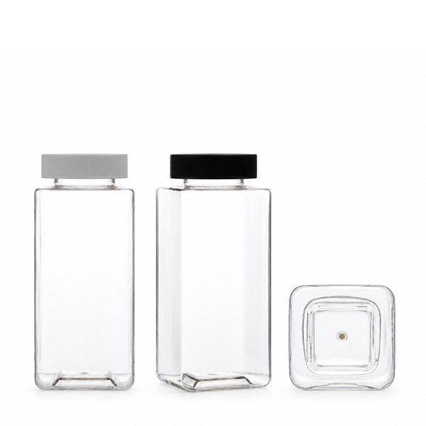 기본캡 600ml 롱 사각 투명