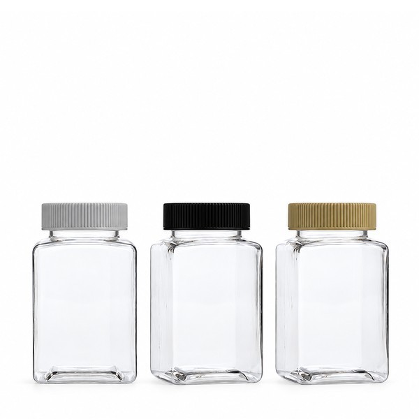 기본캡 125ml 사각 투명