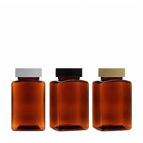 기본캡 150ml 사각 갈색