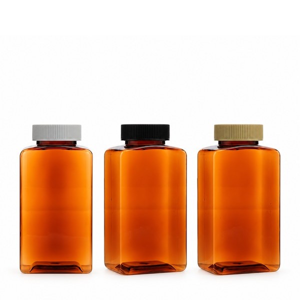 기본캡 250ml 사각 갈색