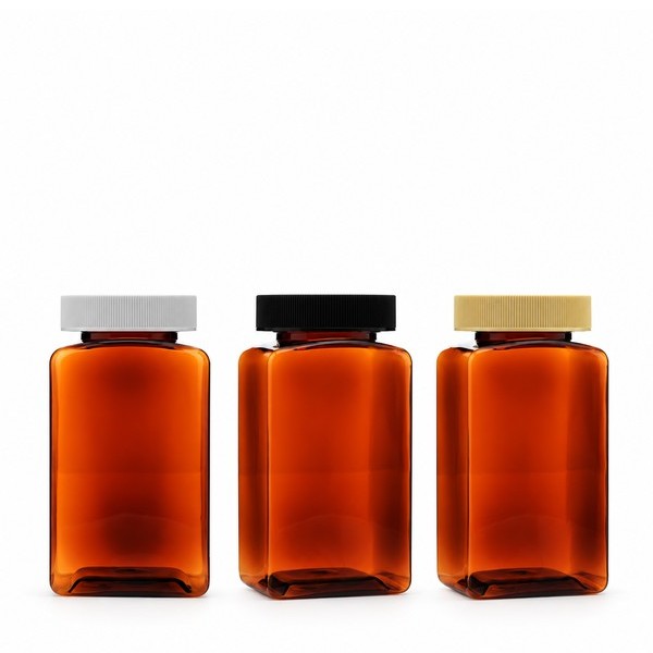 기본캡 400ml 사각 갈색