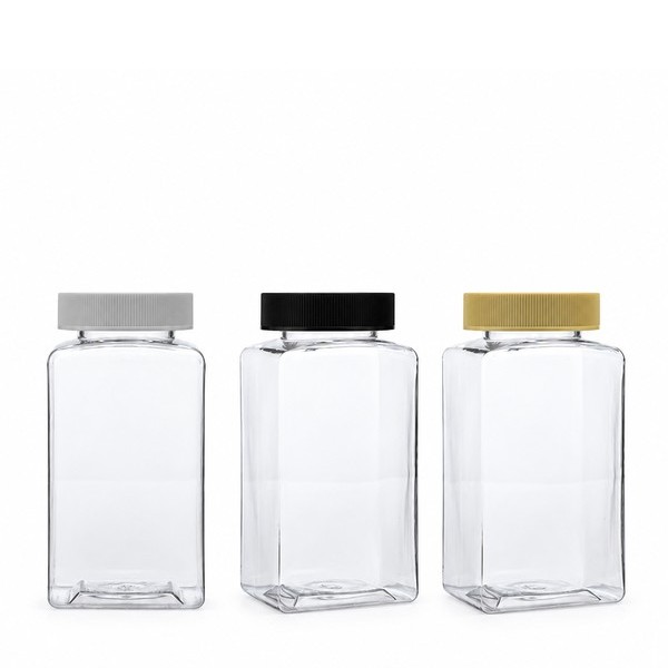 기본캡 400ml 사각 투명