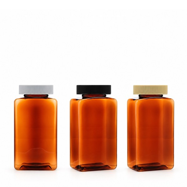 기본캡 500ml 사각 갈색