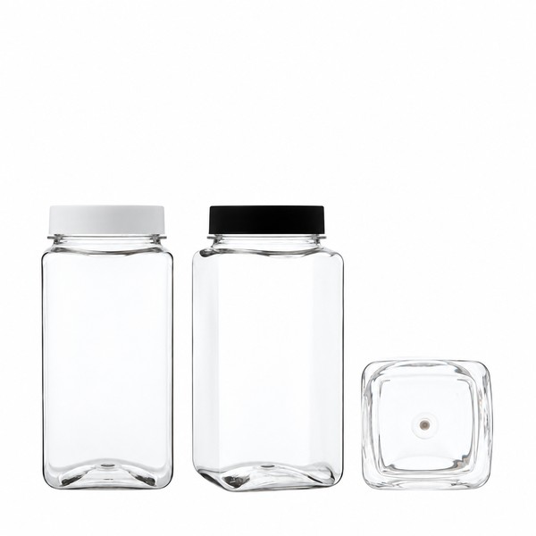 식품 잼·꿀·소스 광구 700ml 사각 투명