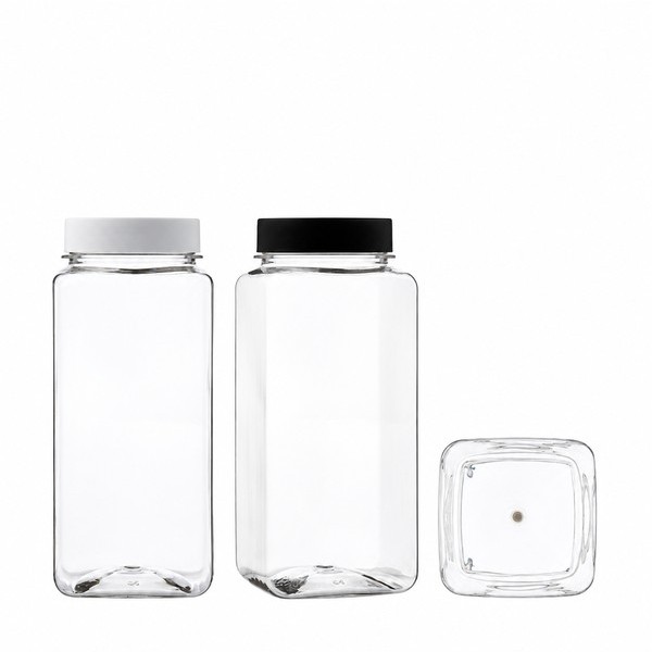 식품 잼·꿀·소스 광구 850ml 사각 투명