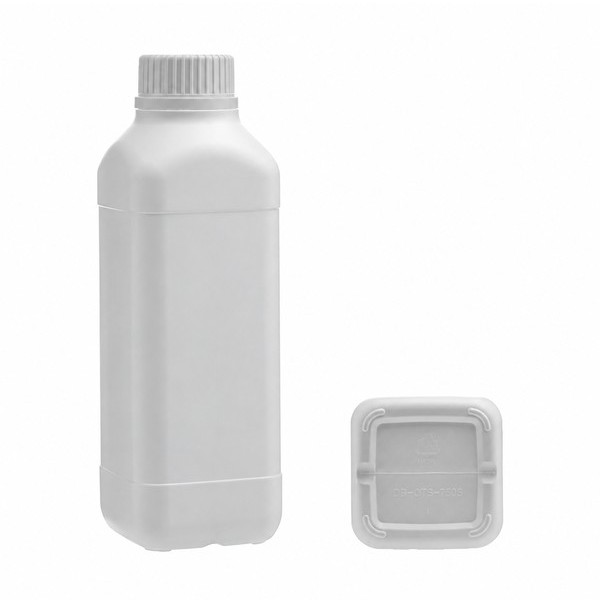 안전캡 용기 750ml 사각 백색