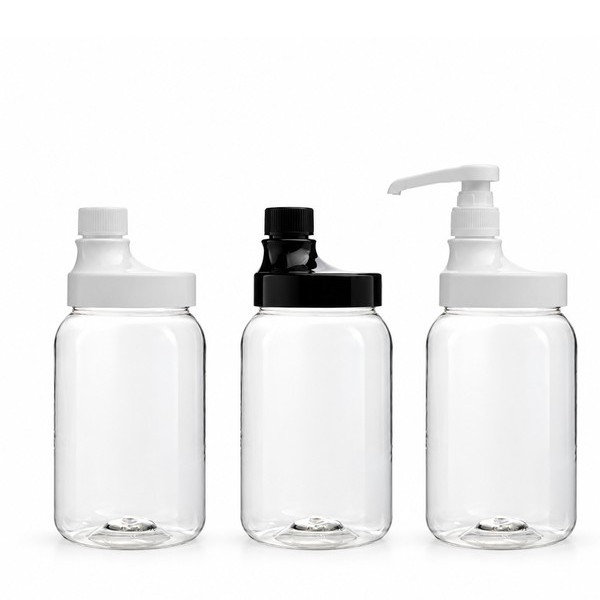 PU캡 1,200ml 라운드 투명