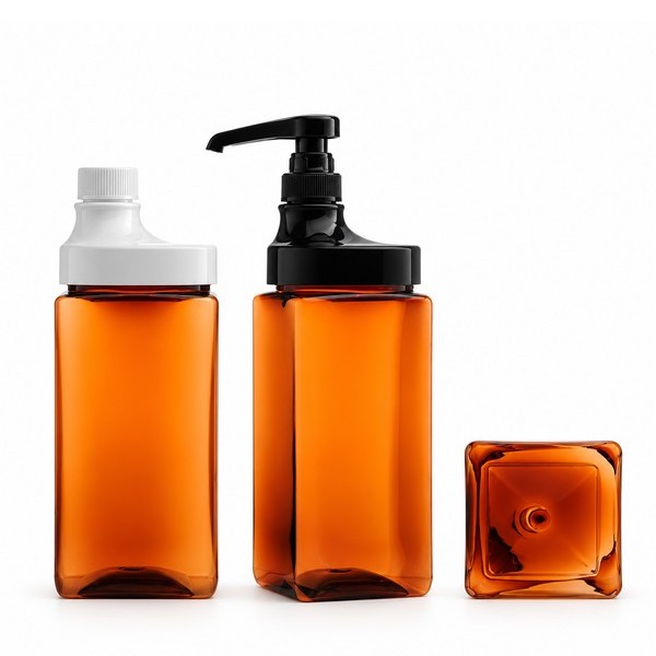 PU캡 1,200ml 사각 갈색
