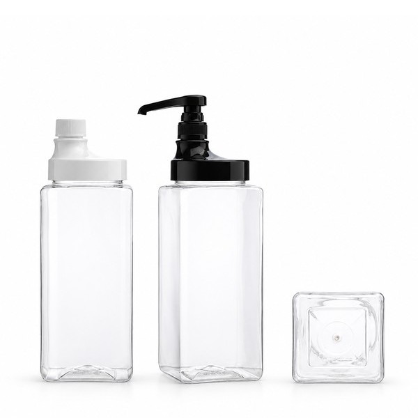 PU캡 1,800ml 사각 투명