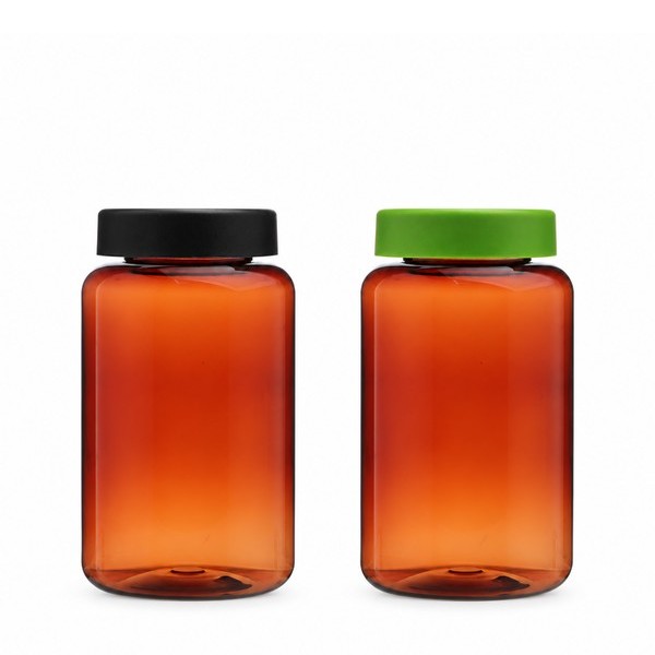 라운드 캡 480ml 갈색