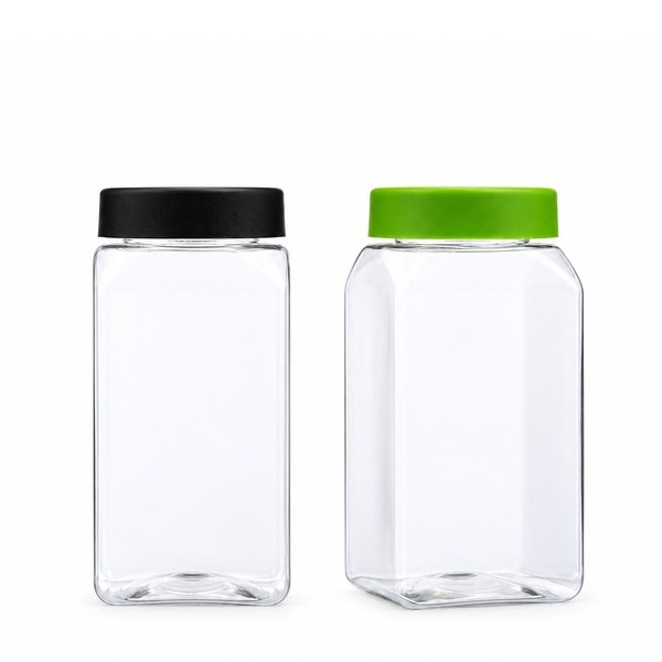 라운드 캡 500ml 사각 투명