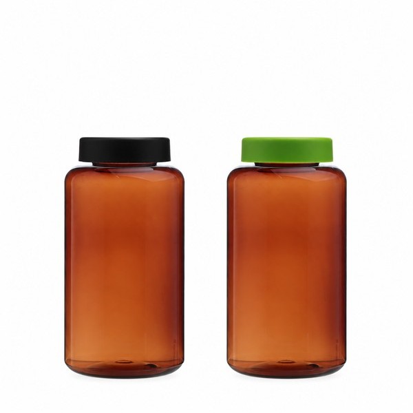 라운드 캡 750ml 갈색