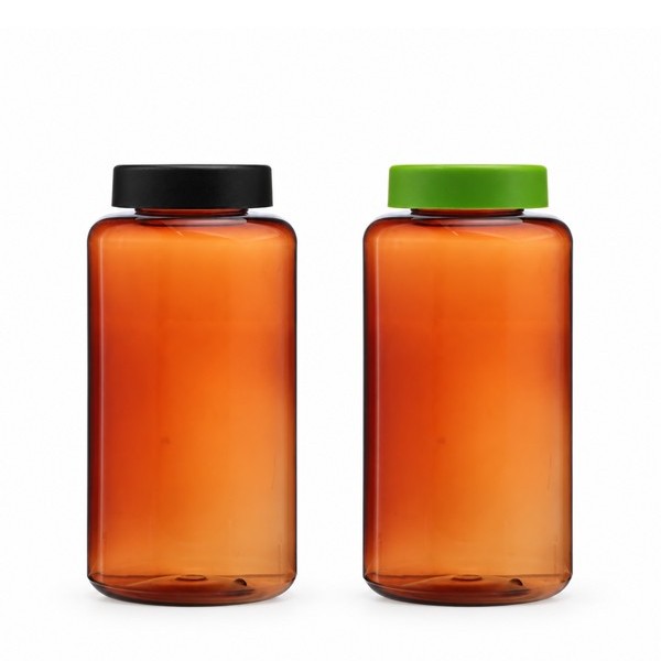 라운드 캡 800ml 갈색