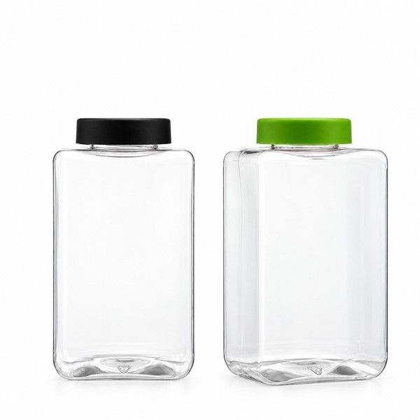 라운드 캡 950ml 사각 투명