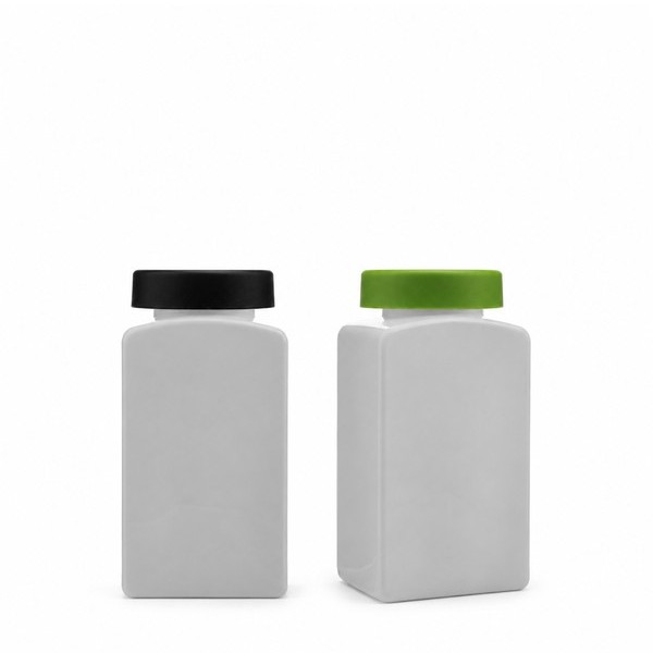 라운드 캡 400ml 사각 백색