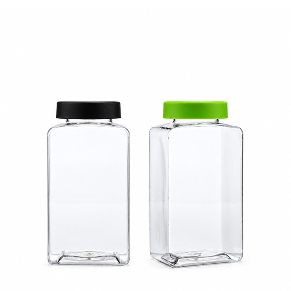 라운드 캡 500ml 사각 투명